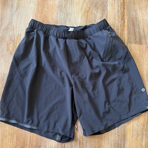 Lululemon Black Athletic Drawstring Shorts